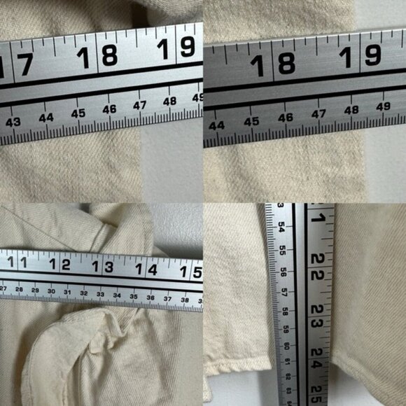 Sezane Eva Shirt Mottled Ecru Size 36 French / US 4 Ruffle Button Top Blouse - Picture 16 of 16